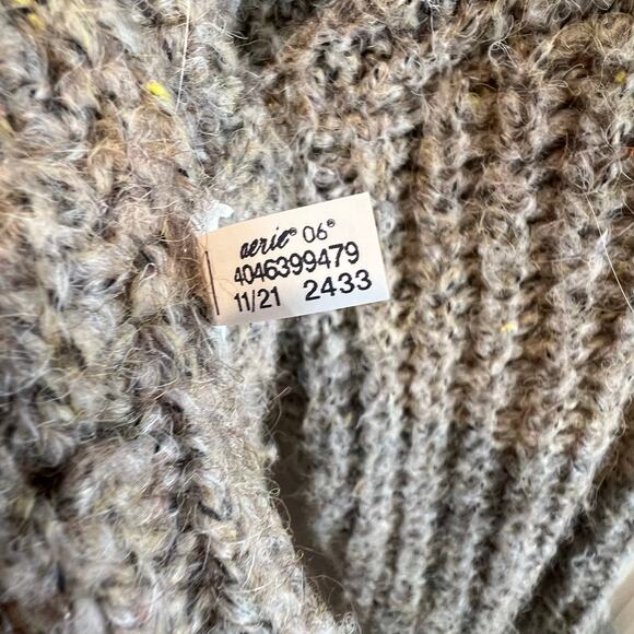 OFFLINE by Aerie Ribbed Knit Sweater Hoodie in Tree Line Brown Size XL - Picture 7 of 10